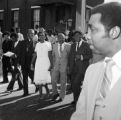 Yvonne Kennedy, Joe Reed, and Joseph Lowery marching in Mobile, Alabama, to support the reauthorization and extension of the Voting Rights Act.