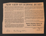 Special Projects. Religious Freedom and Public Affairs Project. Bus Transportation; Wisconsin [E-3]. (Box 14, Folder 40)