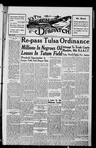 The Black Dispatch (Oklahoma City, Okla.), Vol. 6, No. 39, Ed. 1 Friday, September 2, 1921