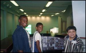 Children with Model Airplane Interior