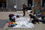 Activities on Black Lives Matter Plaza at the 2020 Juneteenth Celebration