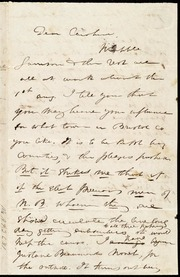 Partial letter to] Dear Caroline [manuscript