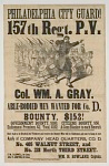 Philadelphia City Guard recruitment poster