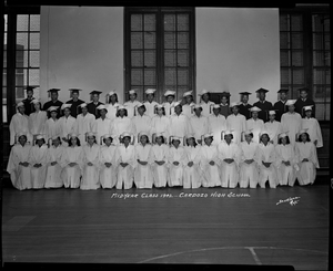 Mid-Year Class 1942, Cardozo High School [titled on negative]. [cellulose acetate photonegative]