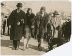 Thumbnail for Candid shot of actors Flournoy E. Miller, Josephine Hall, Evelyn Preer and Aubrey Lyles, walking along the Boardwalk, in Atlantic City, New Jersey, circa 1920s