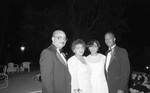 African American couples posing together at a special event, Los Angeles, 1990