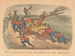 Lithograph, "The Darktown Fire Brigade: To the Rescue!"