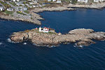 Thumbnail for An October 2017 aerial view of the Cape Neddick Lighthouse, better known as the "Nubble Light," off Wells, Maine