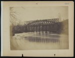 Building military railroad truss bridge across Bull Run, April, 1863