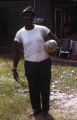 James "Son" Thomas, Leland, Mississippi and Yale. Archie Green and Ray Lum, festival in Washington, D.C. 1974. (Son Thomas and Archie Green)