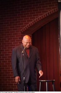 Man speaking on stage