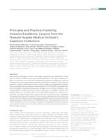 Principles and Practices Fostering Inclusive Excellence: Lessons from the Howard Hughes Medical Institute's Capstone Institutions