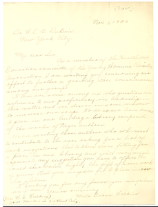 Letter from Young Women's Christian Association (Oakland, Calif.) to W. E. B. Du Bois