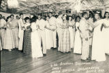 Couples at a dance sponsored by the 4th Aviation Squadron, to show its appreciation to the members of the Girls Service Organization.