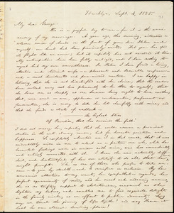 Letter from William Lloyd Garrison, Brooklyn, [Conn.], to George William Benson, Sept. 4, 1835