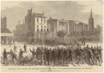 The riot in New Orleans--the Freedmen's procession marching to the Institute--the struggle for the flag