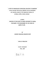 A study of undergraduate professional education of elementary school teachers with special emphasis on the preparation for teaching science in the elementary schools of mitchell county, georgia, 1954-1955, 1955
