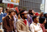 Bakke Decision Protest depicting people marching and holding protest signs in Seattle, Washington, 1977