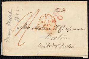 Thumbnail for Letter from Mrs. Mary Welsh, Montpelier, Edinburgh, [Scotland], to Maria Weston Chapman, May 15th, 1845