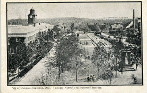 Part of Campus--Inspection Drill. Tuskegee Normal and Industrial Institute