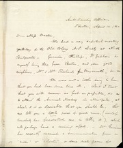 Letter to] Dear Miss Weston [manuscript