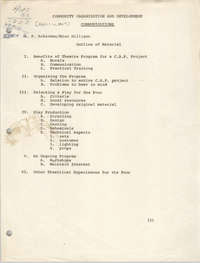 Community Organization and Development: Communications