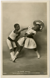 Le Cake Walk [sic] / Danse au Nouveau Cirque, Les Enfants Negres, 142/9 [postcard]