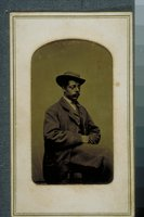 African-American man in a hat, New London