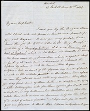 Letter to] My dear Miss Weston [manuscript