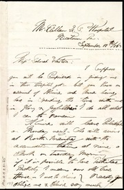 Letter to] Miss Deborah Weston [manuscript