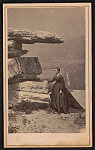 [Unidentified woman in mourning dress at Lookout Mountain, Tennessee]