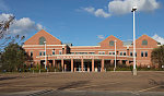 The biotechnology building on the campus of Alcorn State University, a historically black university in Lorman, Mississippi. It was dedicated in 2013 on the 50th anniversary of the assassination of the civil-rights leader who led protests of the state's segregationist laws