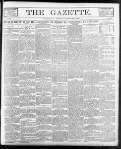 Thumbnail for The Gazette. (Raleigh, N.C.), Vol. 9, No. 52, Ed. 1 Saturday, February 12, 1898