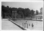 Brookside plunge with bathers