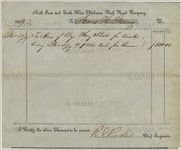 Receipt for hire of slave, North East and South West Railroad Company, Alabama, for work by James H. Dearing, December 31, 1859