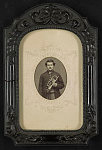 [Unidentified soldier in Union uniform with bugle]