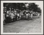 Ogden Park (0008) Activities - Sports - Football and track and field, undated