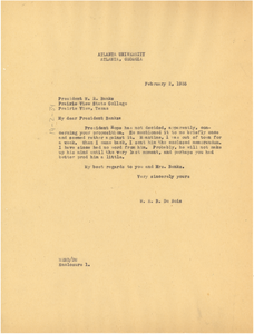 Letter from W. E. B. Du Bois to Prairie View State Normal and Industrial College