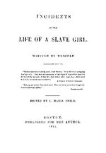 Incidents in the life of a slave girl