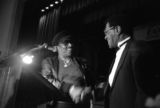 Early Wright, James Milton Campbell, Reverend Arnold Moore at banquet, Clarksdale, Miss., 1988. (ERW8 #361)