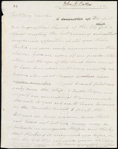 Letter from John Emery Fuller, Boston, to Amos Augustus Phelps, March-22-1836