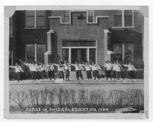 Tennessee A & I State College Students Participating in Physical Education Class, 1924