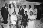 Jessie Mae Beavers and others posing together, Los Angeles, 1984