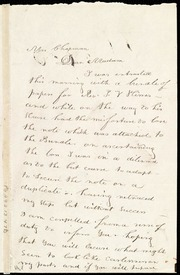 Thumbnail for Letter to] Mrs. Chapman, Dear Madam [manuscript