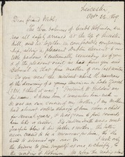 Letter to] Dear friend Webb [manuscript