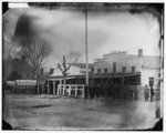 [Washington, D.C. Staff, buildings, and wagons of the Medical Department]