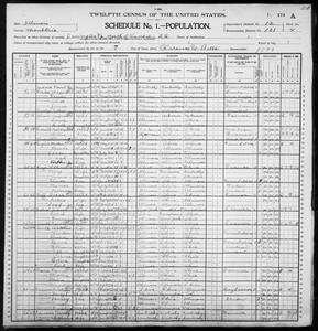 Illinois: MOULTRIE County, Enumeration District 101, Sheet No. 4A