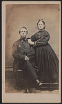 [Unidentified soldier of VI Army Corps, Army of the Potomac in uniform with wife]