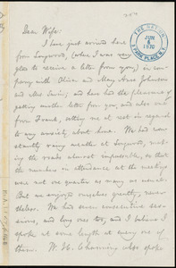 Letter from William Lloyd Garrison, The Nation, 3 Park Place, N.Y, to Helen Eliza Garrison, Jun[e] 6, 1870