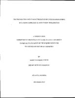 The preparation and characterization of cyclodextrin: sterol inclusion complexes as anti-tumor therapeutics, 2015